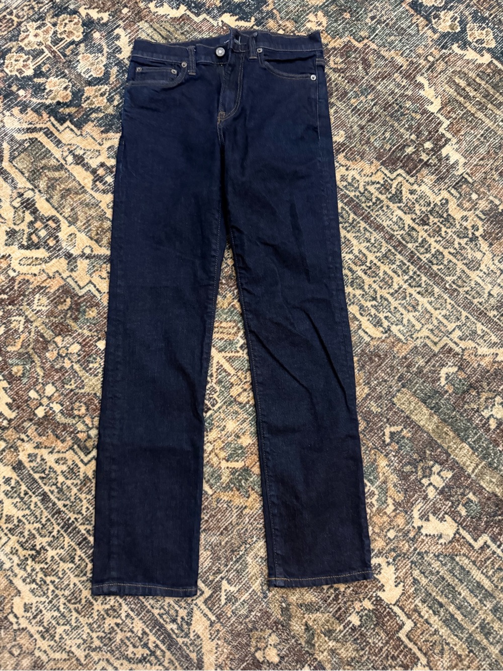 J. Crew Men's Straight Jeans in Dark Indigo 28x32